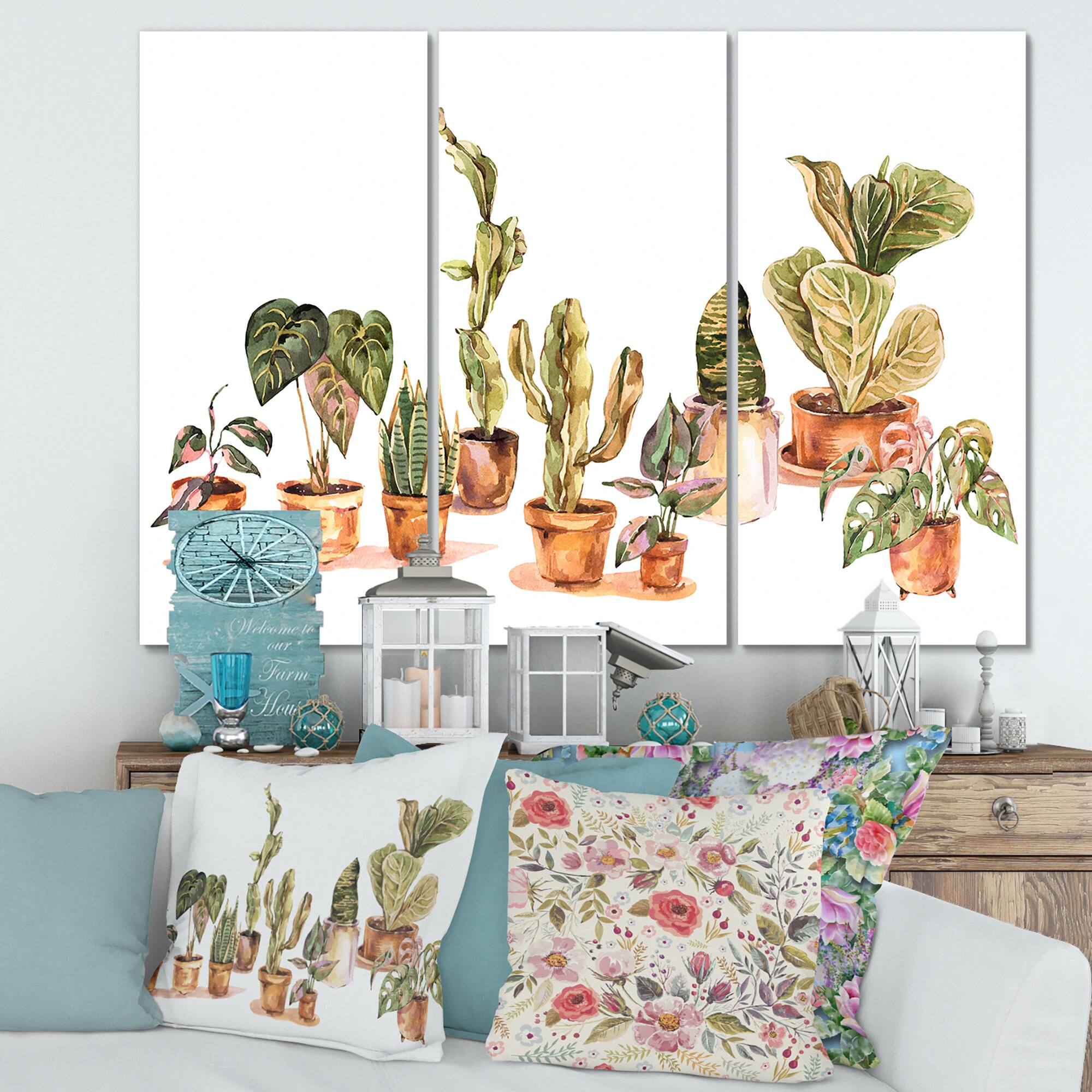 Designart - Indoor House Plants Urban Jungle I